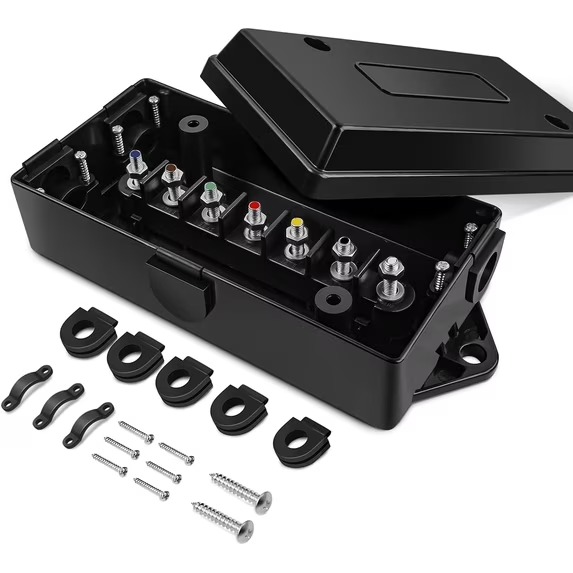 7-Way Weatherproof Trailer Wiring Junction Box